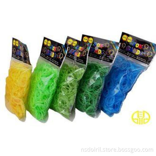 Tie dye Rainbow Loom Rubber Band Glow in the dark With Chuc